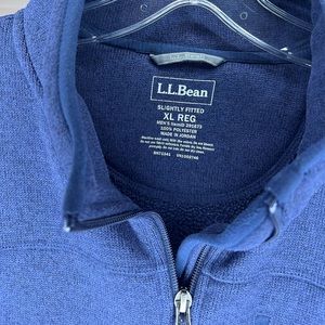 L.L.Bean Men's Sweater Fleece Full Zip Jacket Bright Navy - XLarge